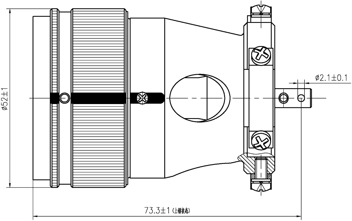 YF19A Type Circular Umbilical Connector YF19A 3078TJa Single layer Plug