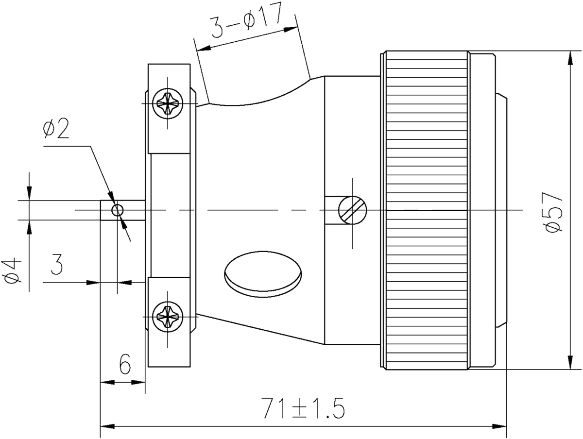 YF1N Type Circular Umbilical Connector YF1N 48T Plug