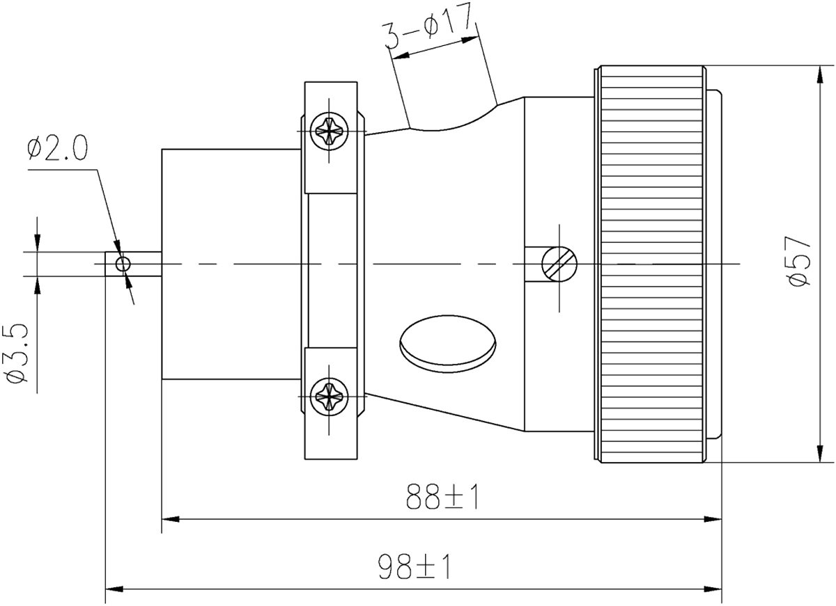 YF1N Type Circular Umbilical Connector YF1N 48TD Plug