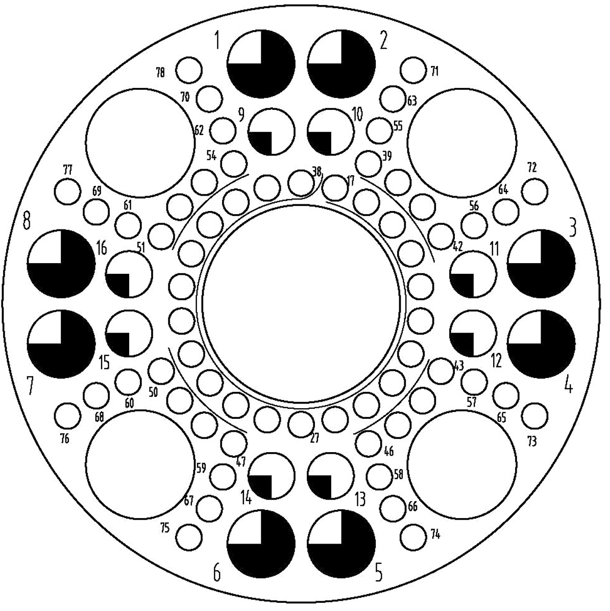 YF27 78 Contact Hole Arrangement