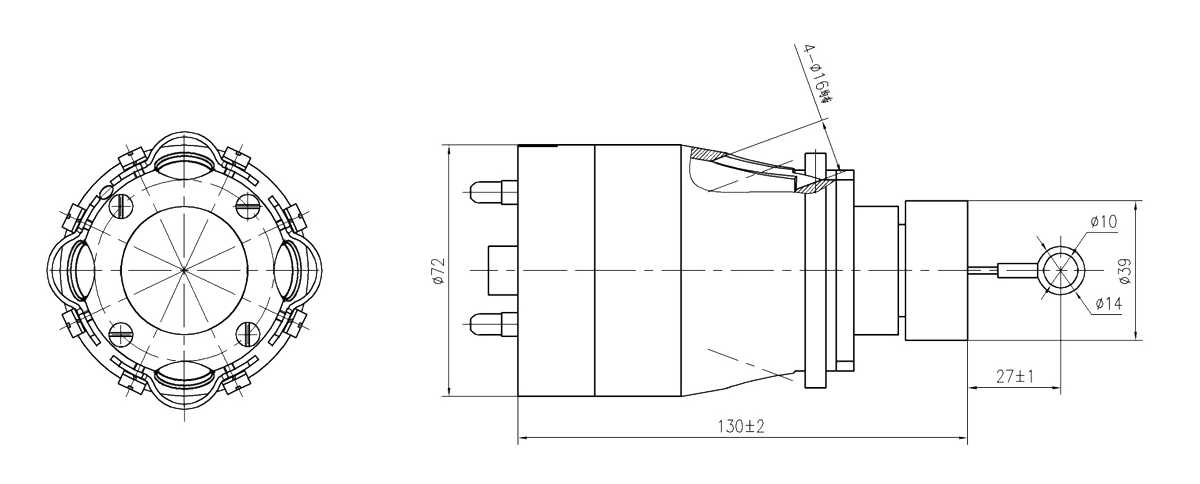 YF27 Type Circular Umbilical Connector Plug YF27 78T4