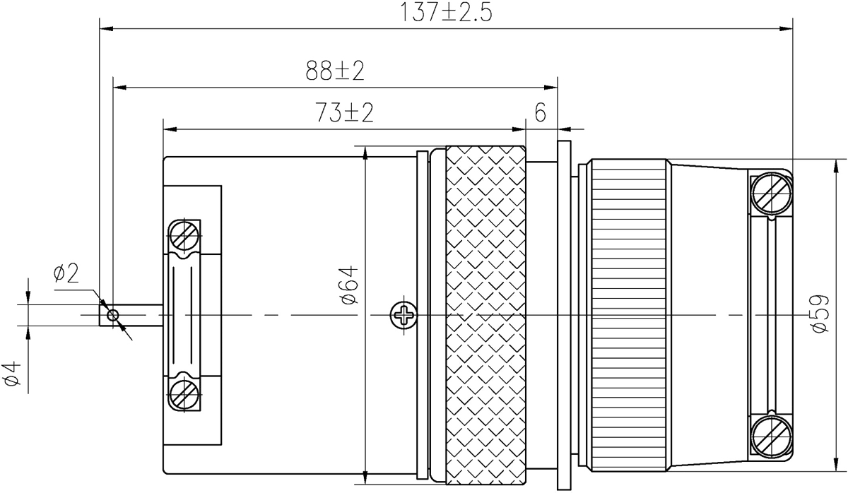YF28 Umbilical Connector Plug Socket YF28 40TJZK