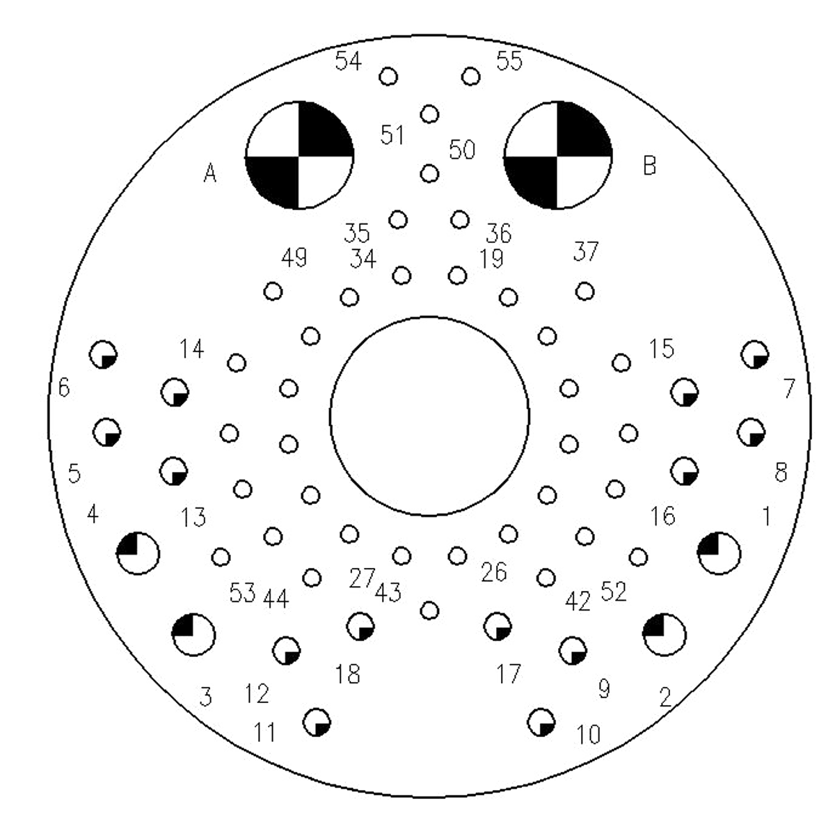 YF30 Type High temperature Resistant Circular Umbilical Connector YF30 57 Contact Arrangement