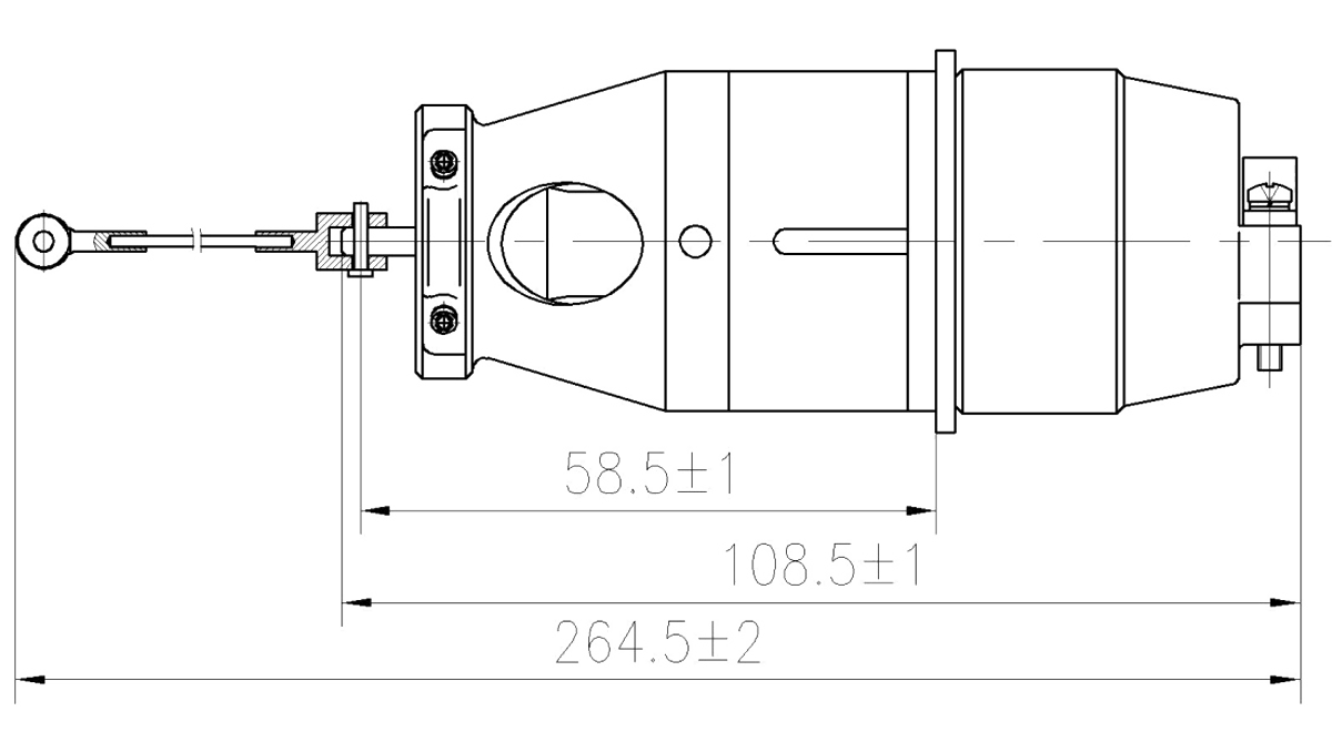 YF30 Type High temperature Resistant Circular Umbilical Connector dimension after mating YF30 12TJZK
