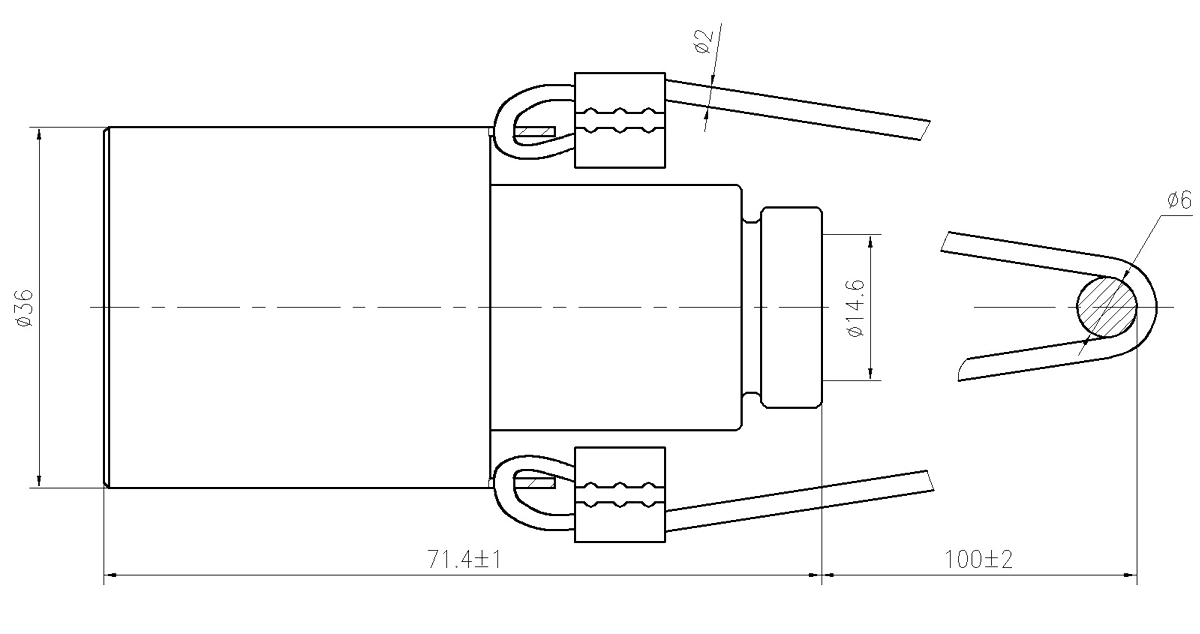 YF31 Type Circular Umbilical Connector Heat Shrink Plug YF31A 15TJM
