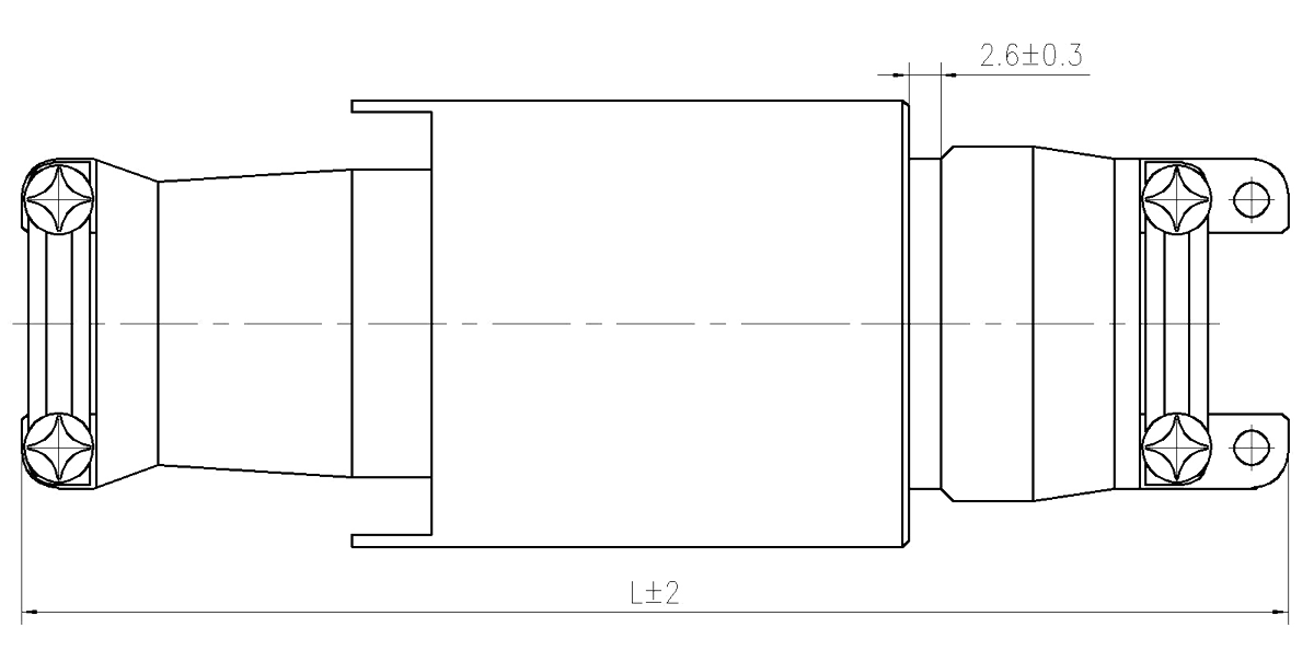 YF31 Type Circular Umbilical Connector dimension after mating