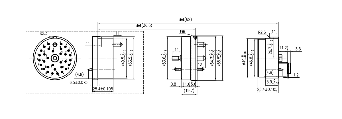 YF7 Type Shear Umbilical Connector YF7 32