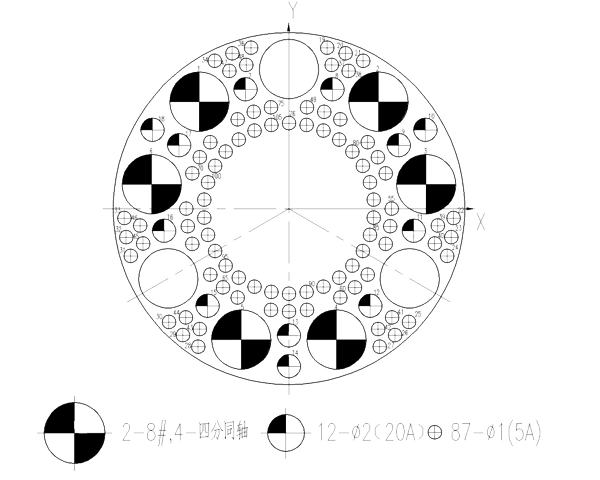YF8 Type Circular Umbilical Connector YF8 Series Contact rrangement 105 pin plug mating surface