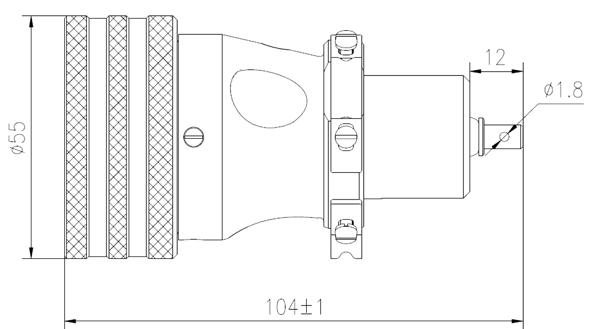 YF9 Type Circular Rainproof Umbilical Connector YF9 57TTh Plug