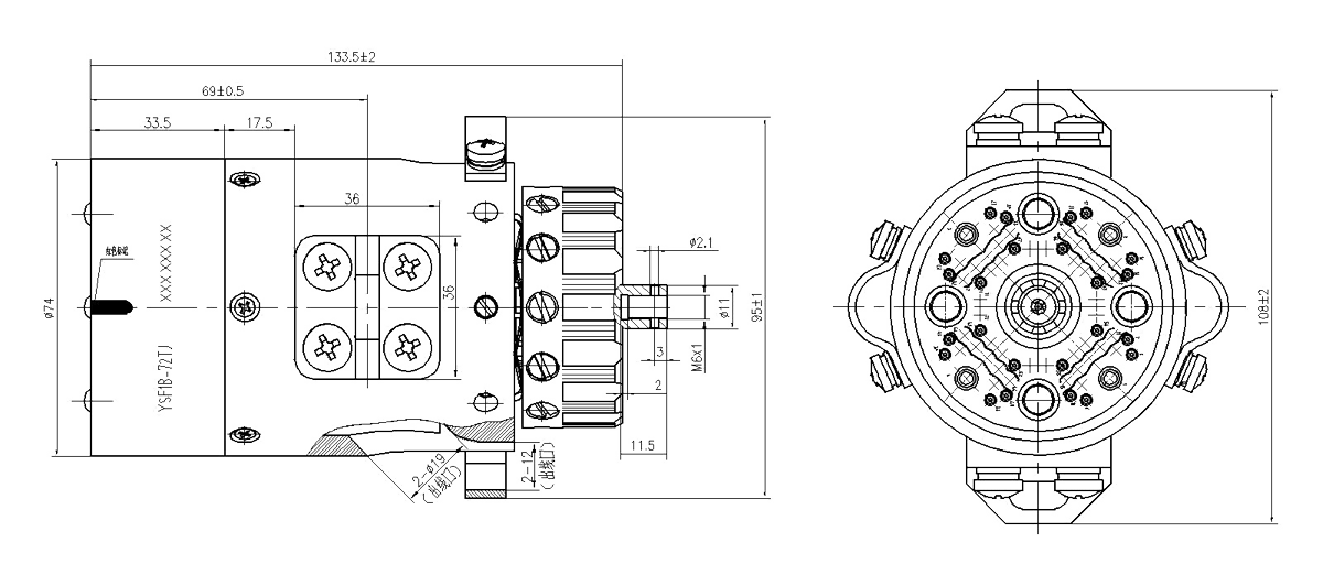 YSF1 Type Circular Underwater Umbilical Connector Plug YSF1B 72TJ