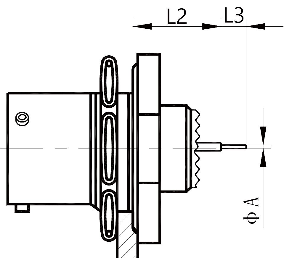 gjb599 Terminal dimensions Type 27468 socket