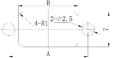 j43 mounting hole size