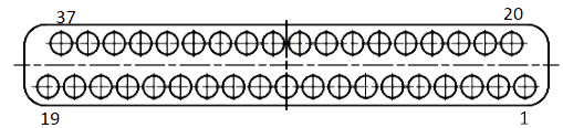 j63a Contact arrangements 37 pins