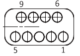 j63a Contact arrangements 9 pins